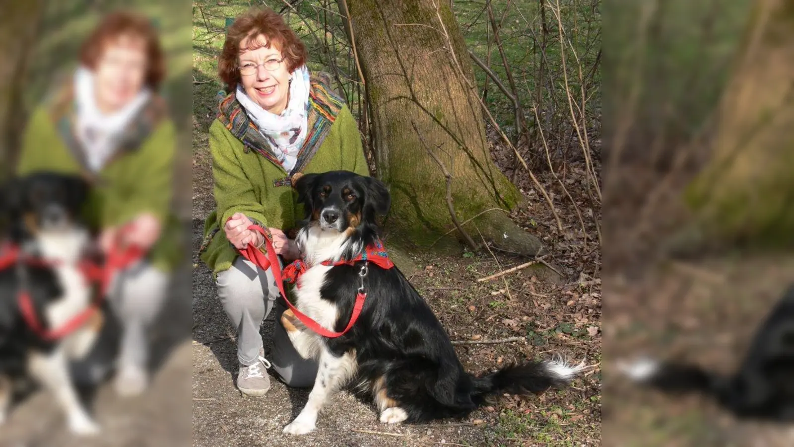 Das &amp;quot;Mensch-Hund-Team&amp;quot; Jutta und Finn (Foto: Angela Tang)