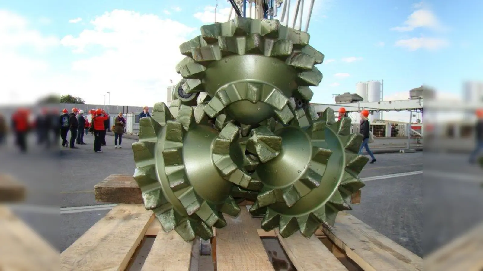 Ein rund eine Million teurer Bohrkopf, der bei Probebohrungen für Geothermie eingesetzt wird. (Foto: pst)