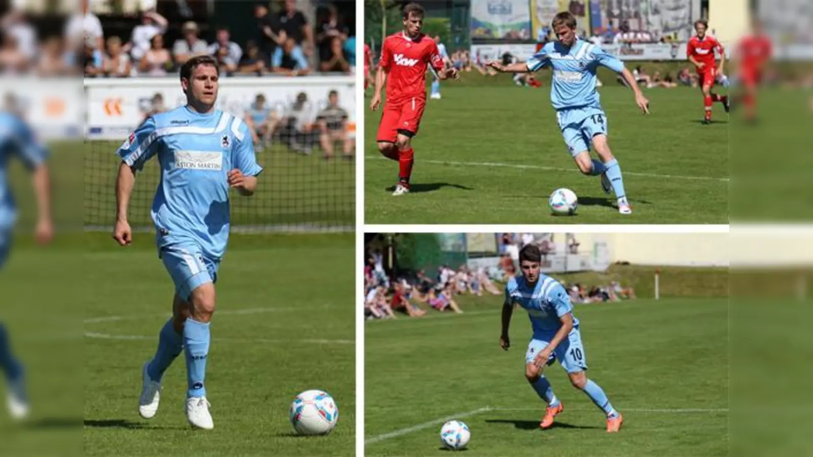 Neuzugänge im Einsatz in Weiler: Moritz Volz (links), Marin Tomasov (oben) und Moritz Stoppelkamp (unten).  (Foto: A. Wild)