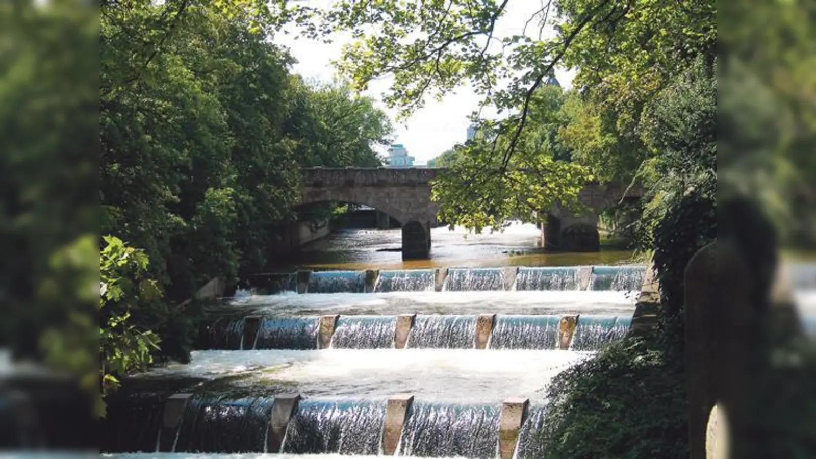 Die Isarkaskaden als Lebensadern des alten Münchens werden mit dem Fahrrad besucht	 (Foto: VHS)
