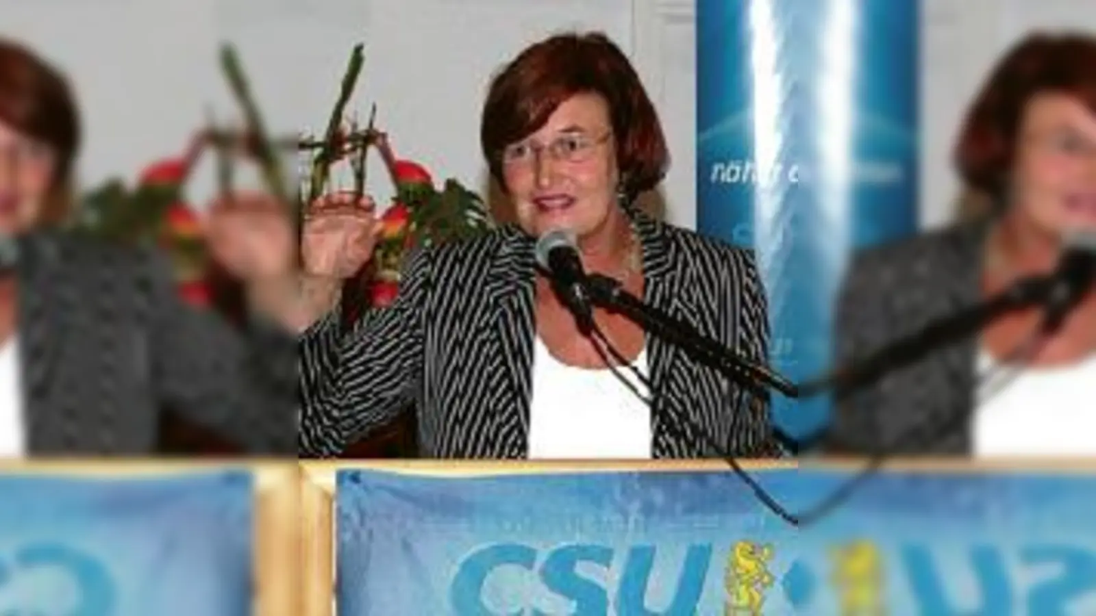 Das neue Kinderbetreuungsgesetz hat sich bewährt: Ministerin Christa Stewens ist zufrieden mit dem Ergebnis der Umstrukturierung. 	 (Foto: ba)