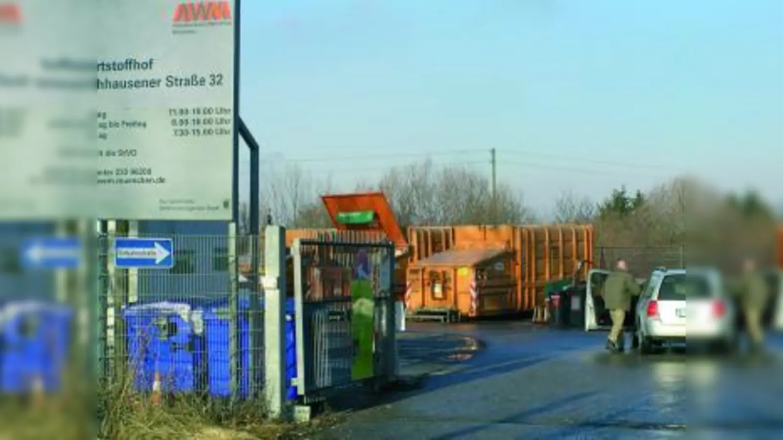 An den Wertstoffhöfen werden Autos nur noch mit dem zum Datum passenden Nummernschild eingelassen. (Foto: MS)