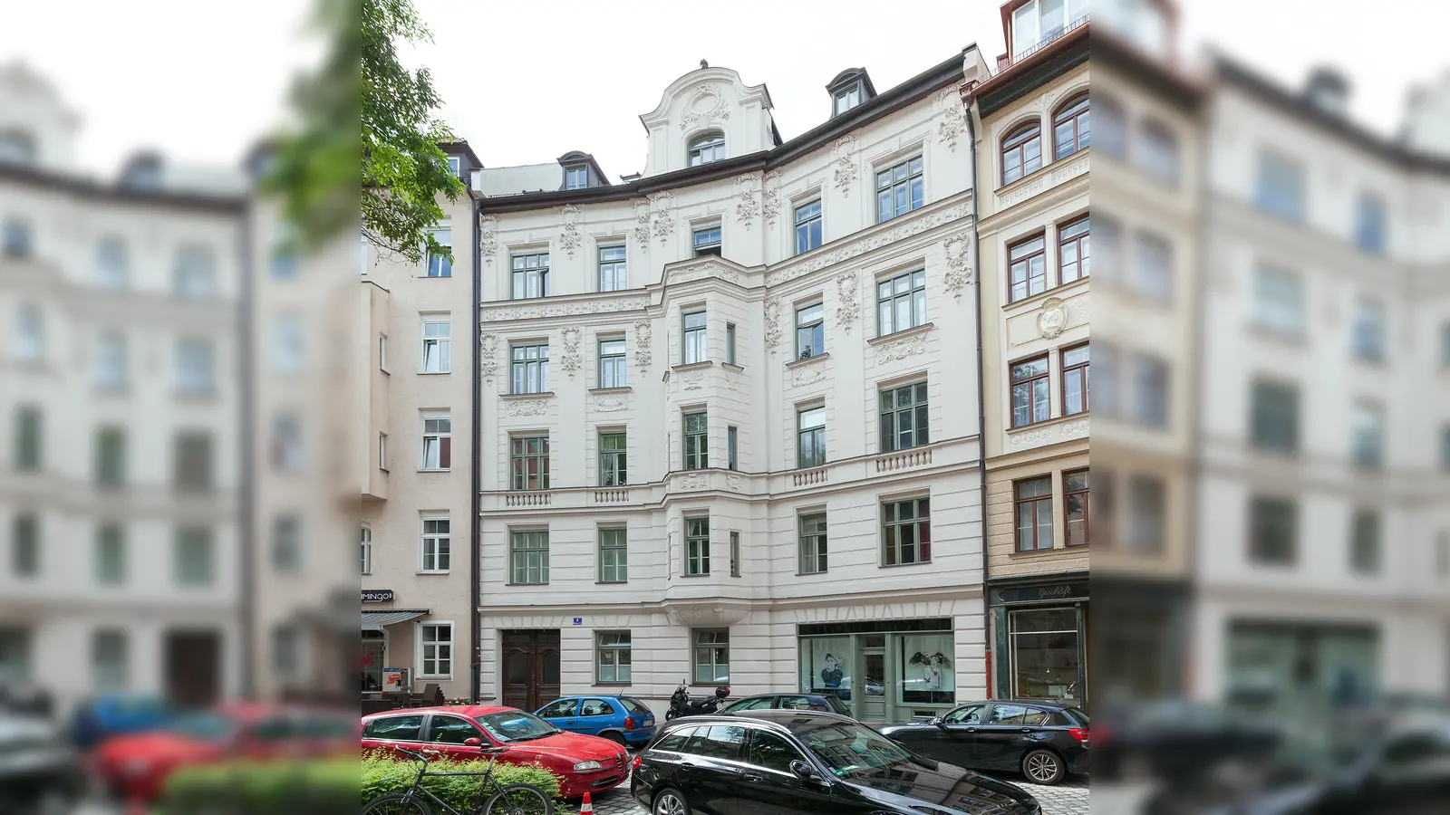 2017 ging eine Auszeichnung an diese Fassade in der Rothmundstraße (Isarvorstadt). (Foto: © LHM/maurer und sigl GmbH)