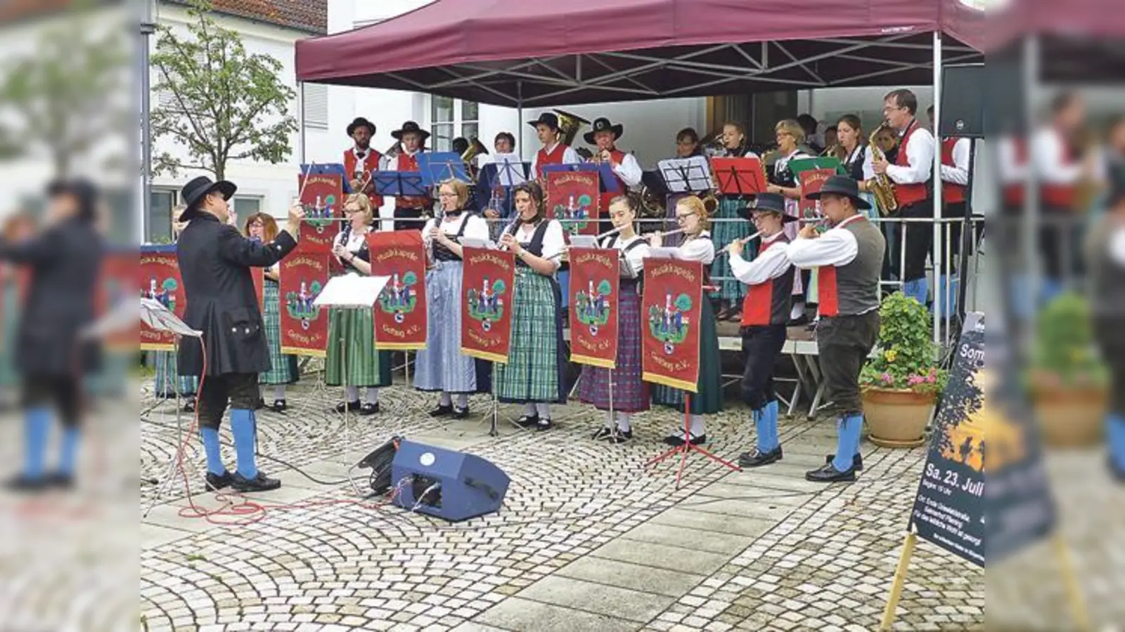 Die Musikkapelle Gelting freut sich beim Standkonzert auf viele Zuhörer.	 (Foto: Verein)