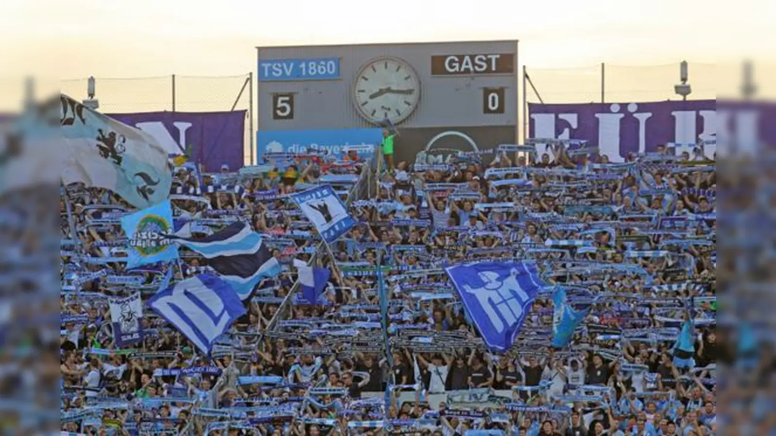 Rückhalt nach dem Absturz: Das Grünwalder Stadion.  (Foto: Anne Wild)