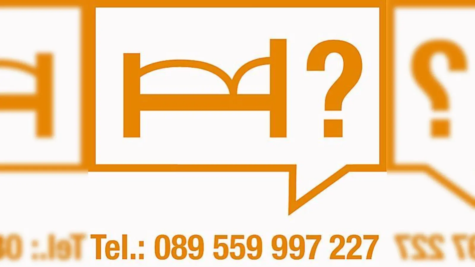 Ein Bett, ein Fragezeichen, eine Telefonnummer  alles klar.	 (Foto: VA)