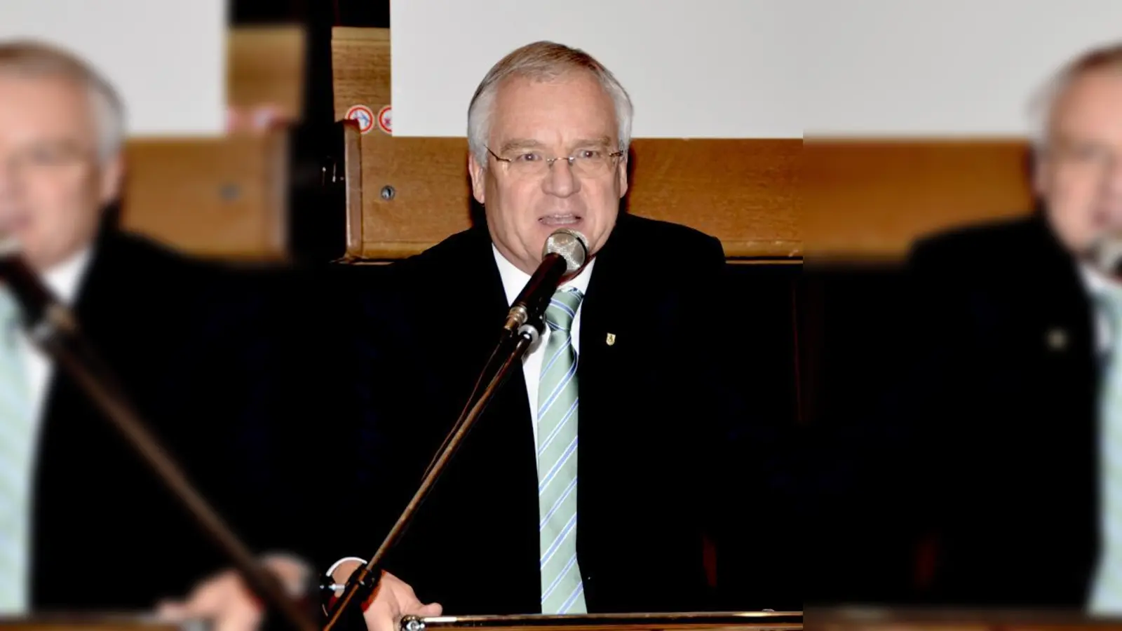 Walter Brilmayer bleibt Bürgermeister: »Herkulesaufgabe« Landrat solle in »unverbrauchte Hände« gelegt werden. 	 (Foto: sf)