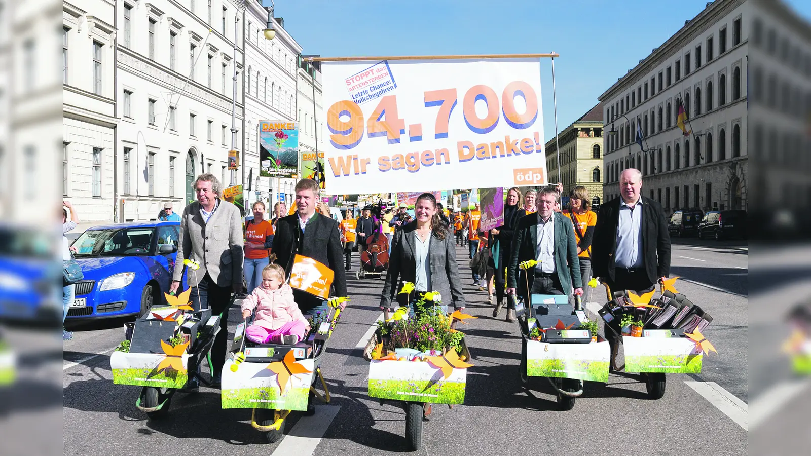 Schon in der ersten Phase war der Rückhalt groß. 25.000 brauchten die Initiatoren des Volksbegehrens Artenvielfalt, fast 100.000 waren zusammengekommen. Daher ist der Optimismus, auch eine Million Bayern zu mobilisieren, groß. (Foto: Aktionsbündnis)