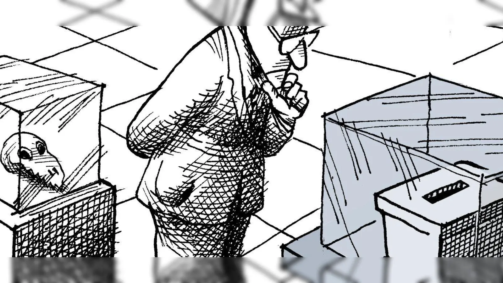 Dieser Cartoon zum Thema „Demokratie verteidigen” stammt von Mana Neyestani. (Foto: Mana Neyestani)