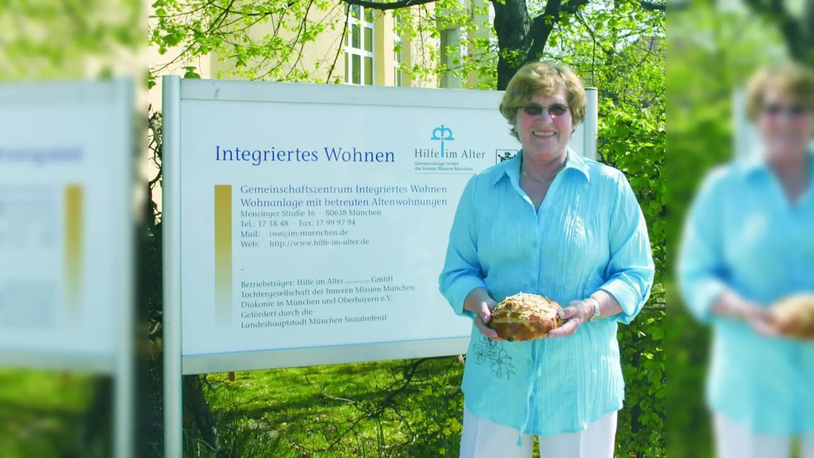 Im Werbe-Spiegel entdeckte Erika Halbich die Osterfladen-Aktion und beteiligte sich an der Verlosung. Das hat geklappt: Nun freuen sich die Bewohner des „IWO Integriertes Wohnen – Hilfe im Alter“ in der Menzinger Straße 16 über leckere Fladen. (Foto: LB)