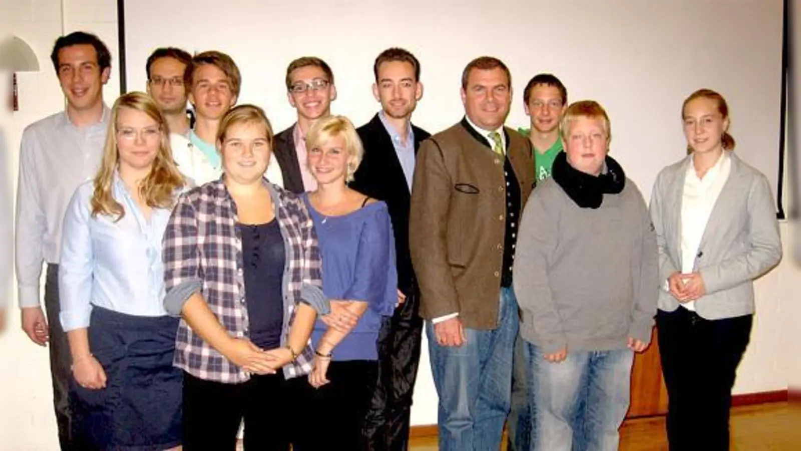 Die JU Ottobrunn kann auf eine schlagkräftige Gruppe vertrauen und startet mit vielen Plänen in die politische Zukunft. Zu den Gratulanten gehörte MdB Florian Hahn (4. v. l.).	 (Foto: VA)
