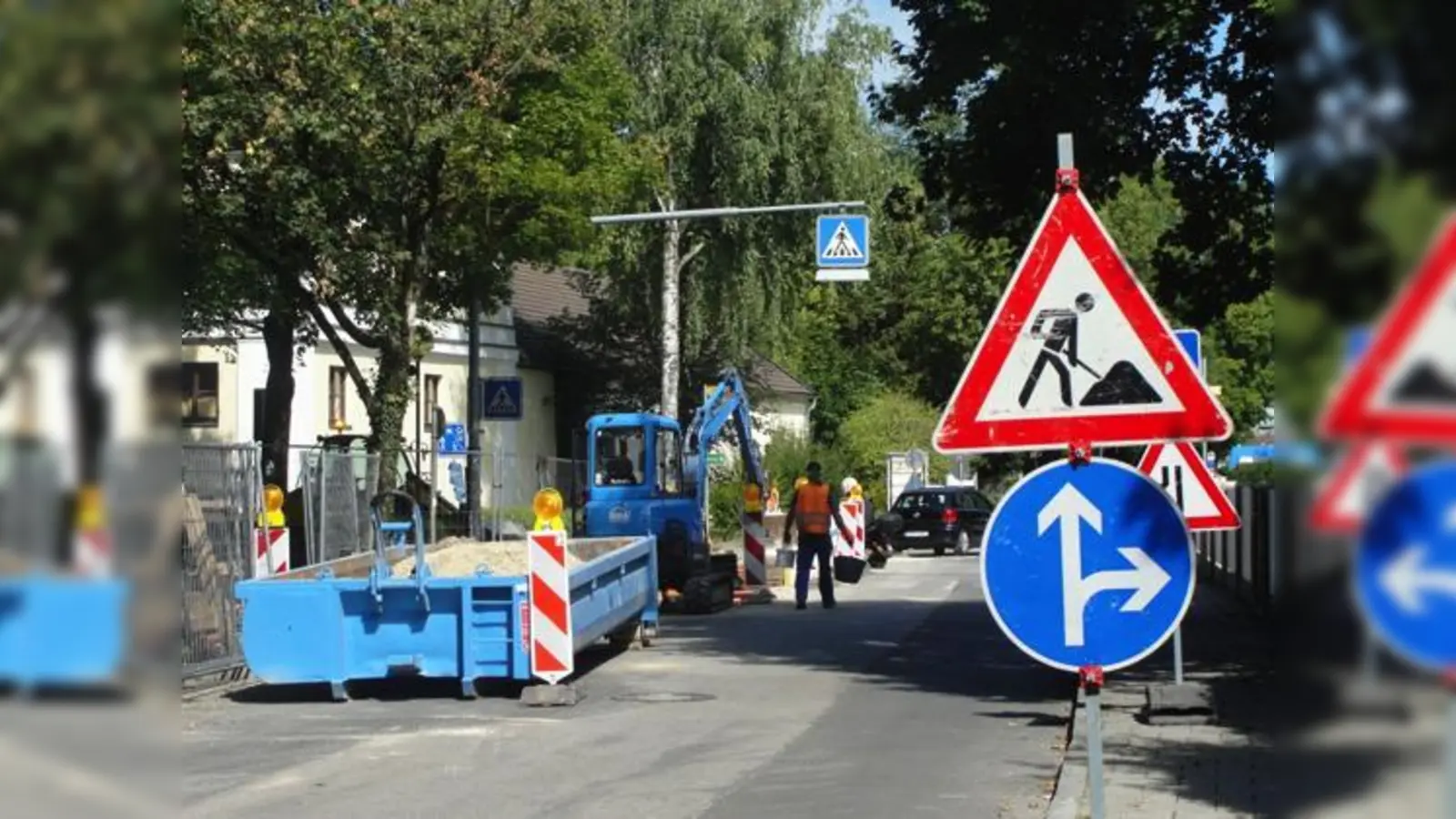 Wo gehts lang? Nicht nur Ortsfremde haben ein Problem mit dem durch die Baustellen verursachten Schilderwald. 	 (Foto: cs)