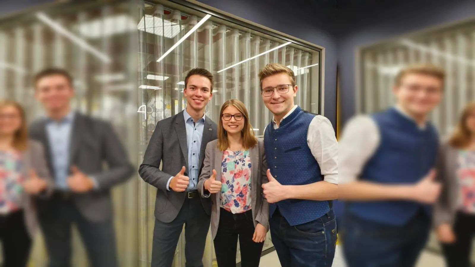 Aus dem Oberland: Julius Ferg, Theresa Pfeifer und Josef Rohrmoser (von links). (Foto: SU Bayern)