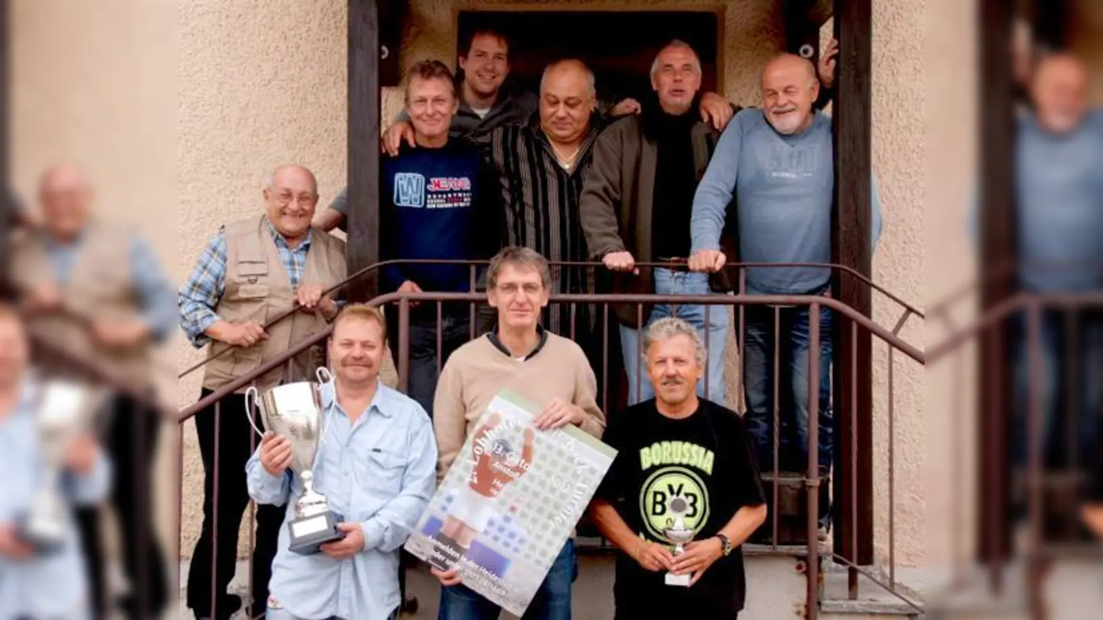 Der Sieger Jürgen Appelt ist vorne links und Josef Haag vorne rechts zu sehen.	 (Foto: VA)