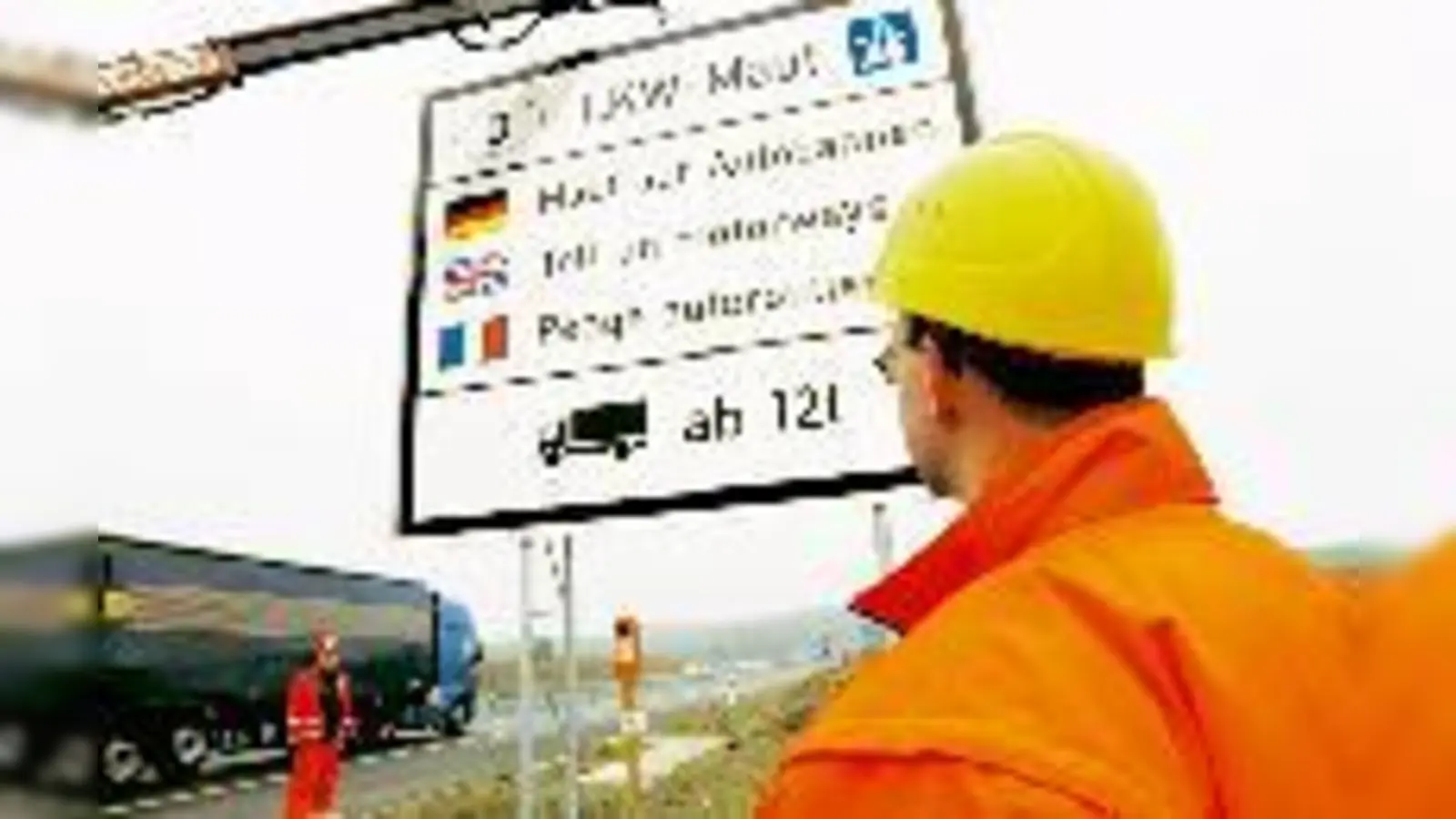 Vom Aufstellen allein hat der Staat noch nicht viel. Damit das Mautgeld in die Kasse kommt, müssen die Brummies dann noch zahlen. Im Raum München gehen abertausende Euro durch die Umfahrung über den Ring verloren.	 (Foto: Toll-Collect)