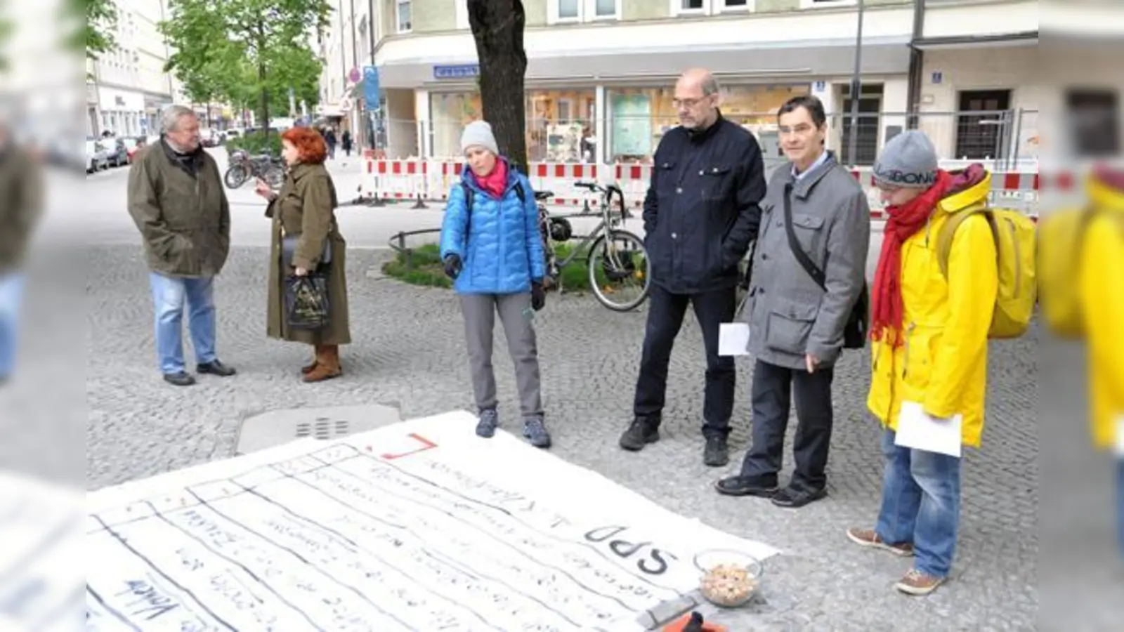 Um sich ein Bild darüber zu machen, welche Ideen die Menschen haben, die hier wohnen, hat die SPD Au-Haidhausen am Pariser Platz ein Meinungsbild eingeholt.  (Foto: privat)