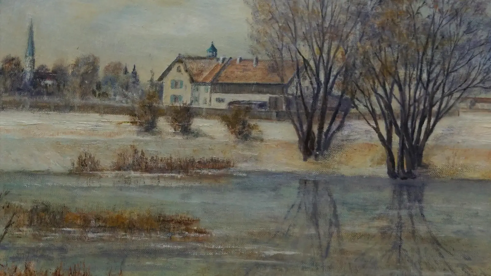 Das alte Baumkirchen mit der Behr-Villa und St. Stephan (links) zeigt dieses Bild von Emmeran Kugler. (Foto: Bürgerkreis Berg am Laim)