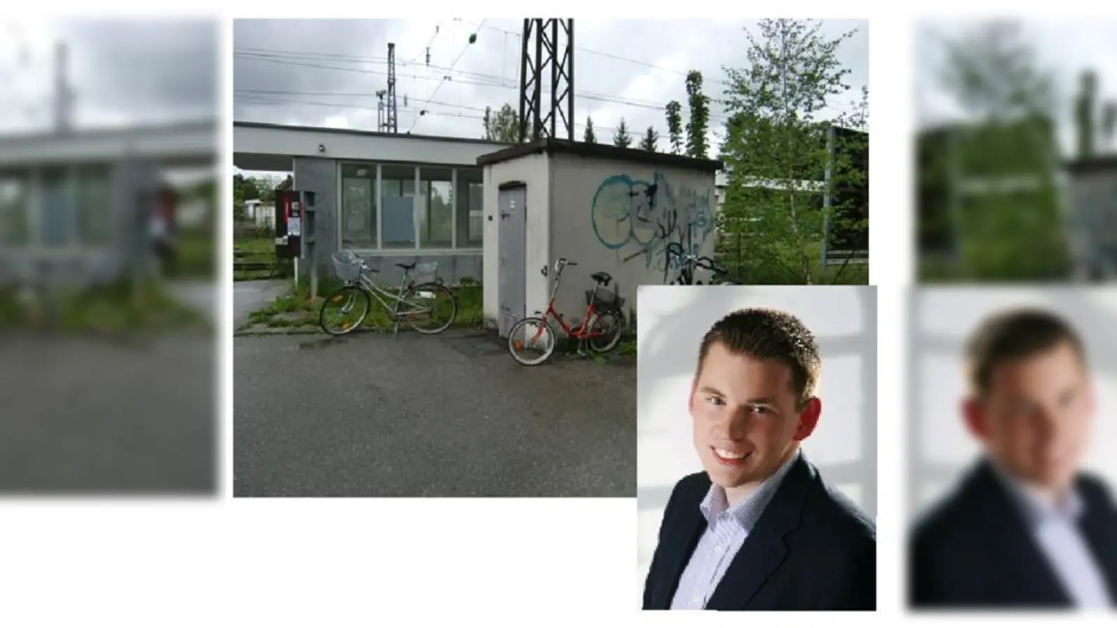 Damit solche Schmierereien künftig schneller beseitigt werden können, hat die Deutsche Bahn das Projekt Bahnhofspaten neu belebt. BA-Politiker Thomas Kauer ist einer von ihnen.  (Foto: hgb)