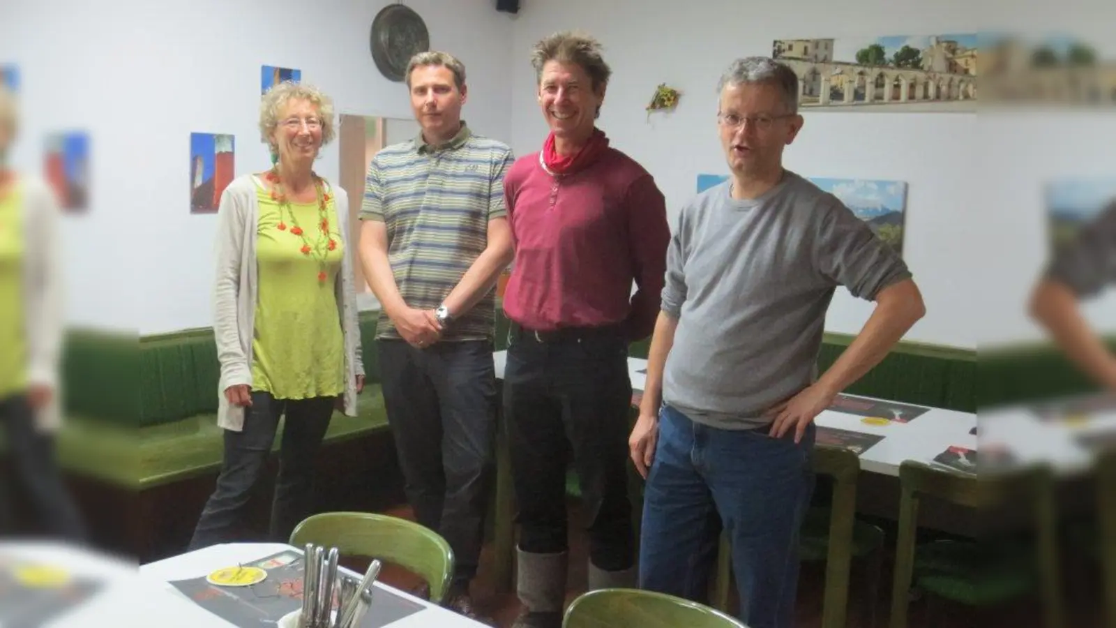 Die Sprecher der VDC Ortsgruppe Gauting: Susanne Kneisel, Heinrich Moser, Wolfgang Kneisel und Matthias Ilg (v.l.). (Foto: pi)