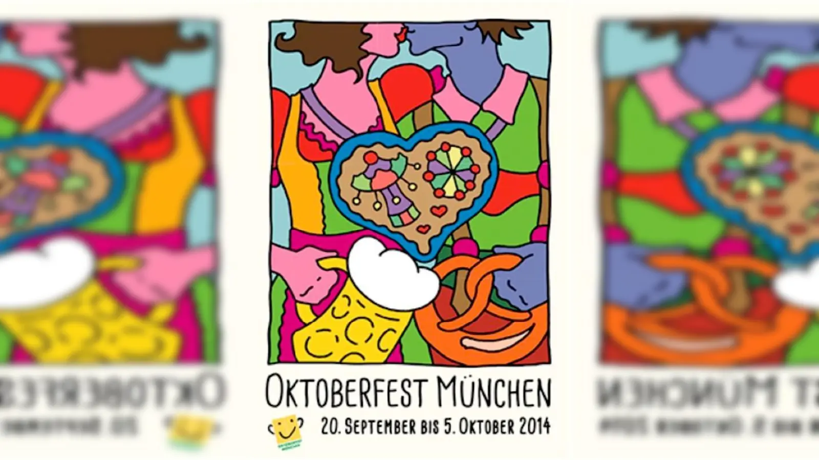 »Bussi« heißt das Wiesn-Plakat 2014, das Christa Bichlmeier gestaltet hat. 	 (Foto: LH München)