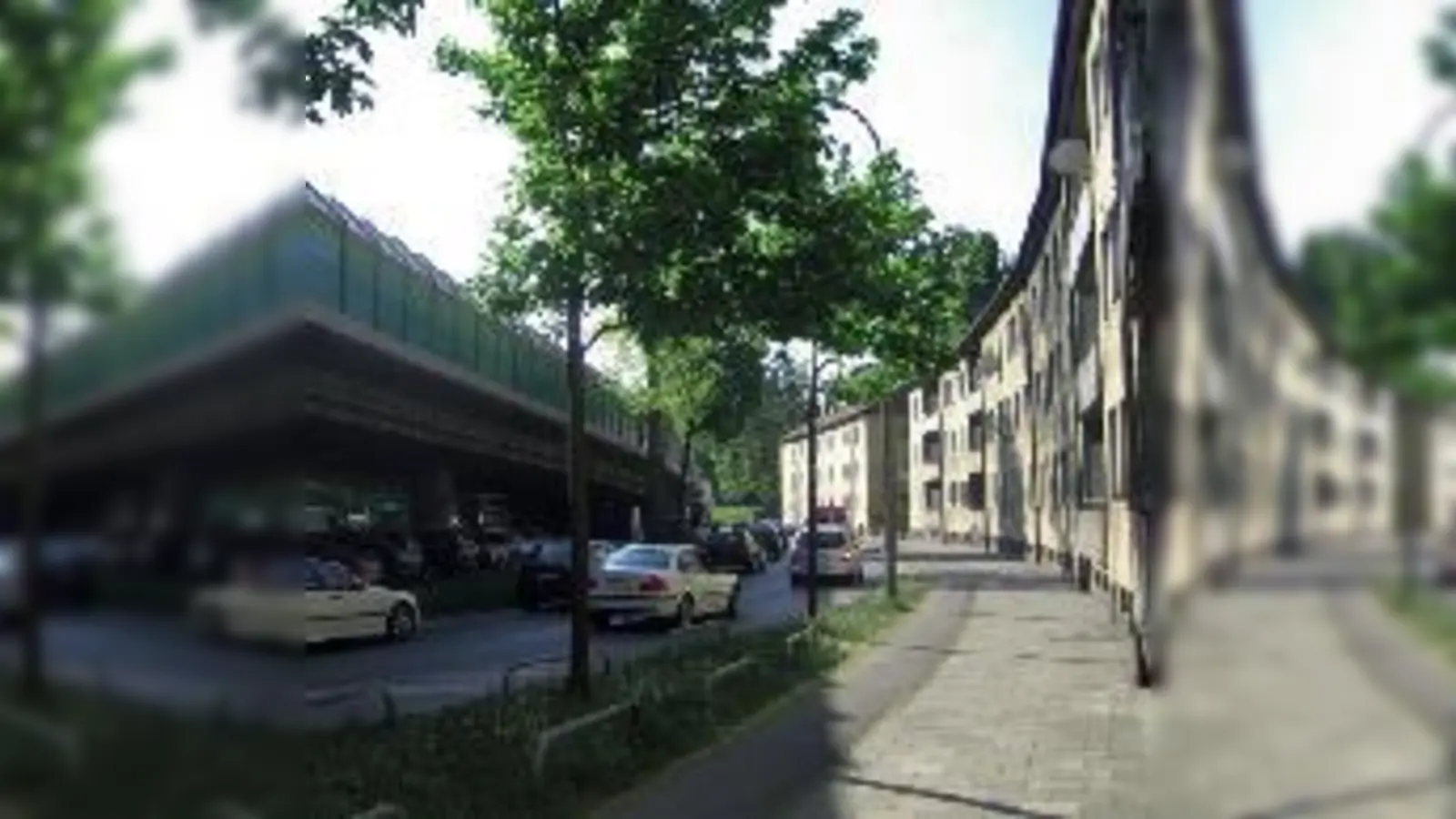 Lärmschutzwände  wie hier am Münchner Candidplatz  sind oft die einzige Möglichkeit, Anwohner gegen Lärm zu schützen.  (Foto: sal)