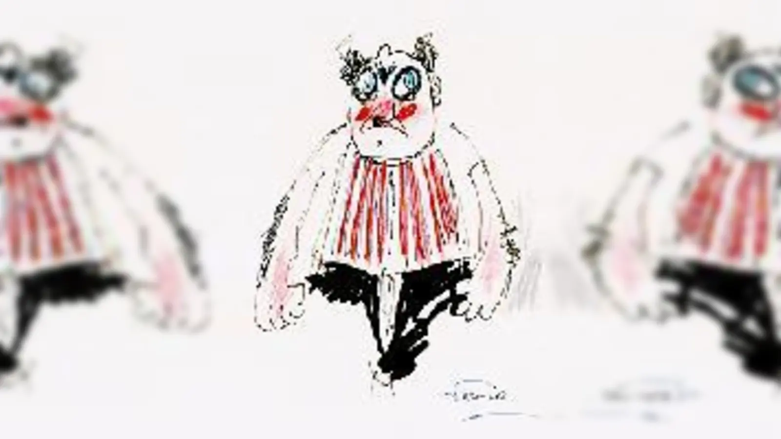 Fellinis Karikatur des Vaters von Titta in dem Film »Armacord«, 1973.	 (Foto: Deutsches Museum)