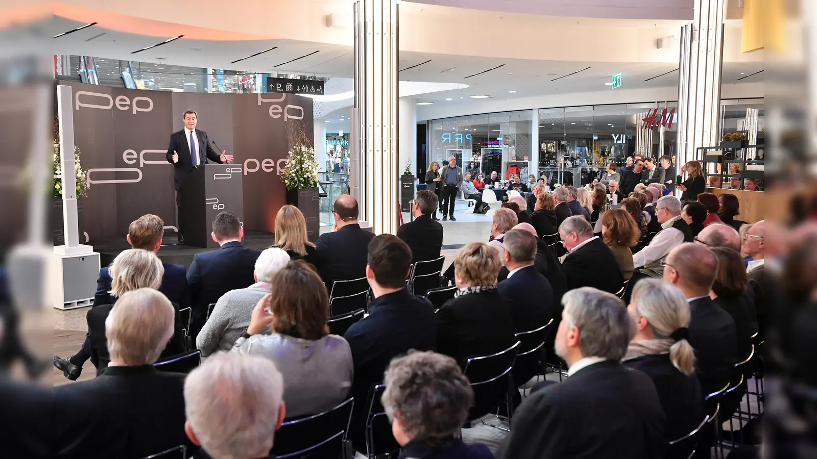 Bayerns Ministerpräsident Dr. Markus Söder beim Neujahrsempfang 2019 im pep. (Foto: Joerg Koch/ CSU)