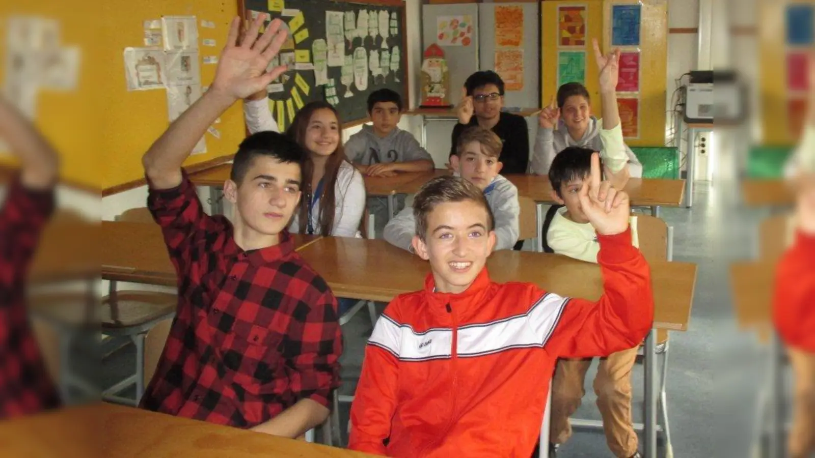 Mit Begeisterung bei der Sache sind die Schülerinnen und Schüler der 7Ü. (Foto: ah)