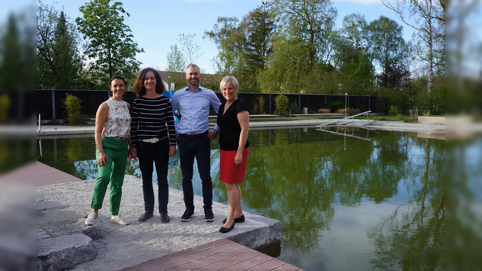 Der Vorstand des Vereins Freunde Further Bad freuen sich auf eine tolle Badesaison (v. l.) Susann Kosmalla, Hille Rudnitzki, Oliver Hagstotz und Martina Kern. (Foto: hw)