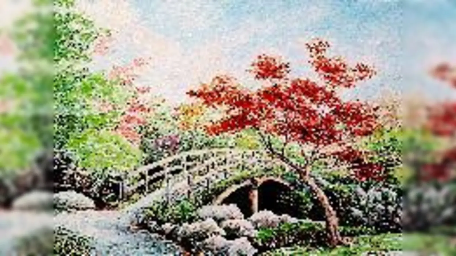»Japanische Brücke« von M. L. Schürer.	 (Foto: Privat)