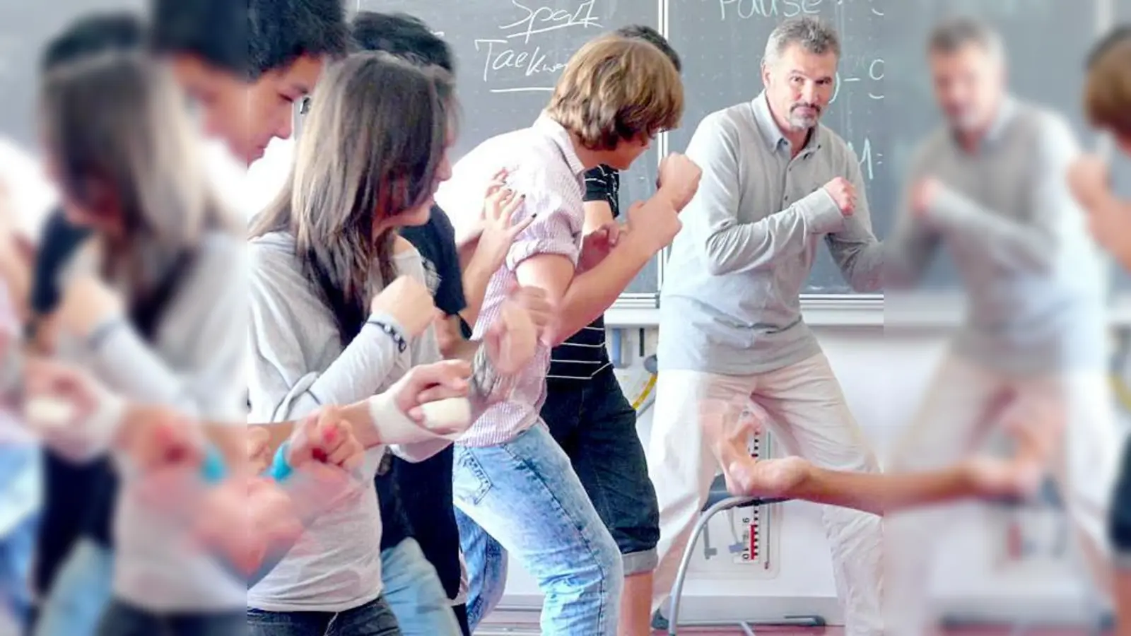 Coaching beim SV Zukunft mit dem Weltklasse-Teakwondo-Athlet Robert Beckenbauer.  (Foto: SV Zukunft)