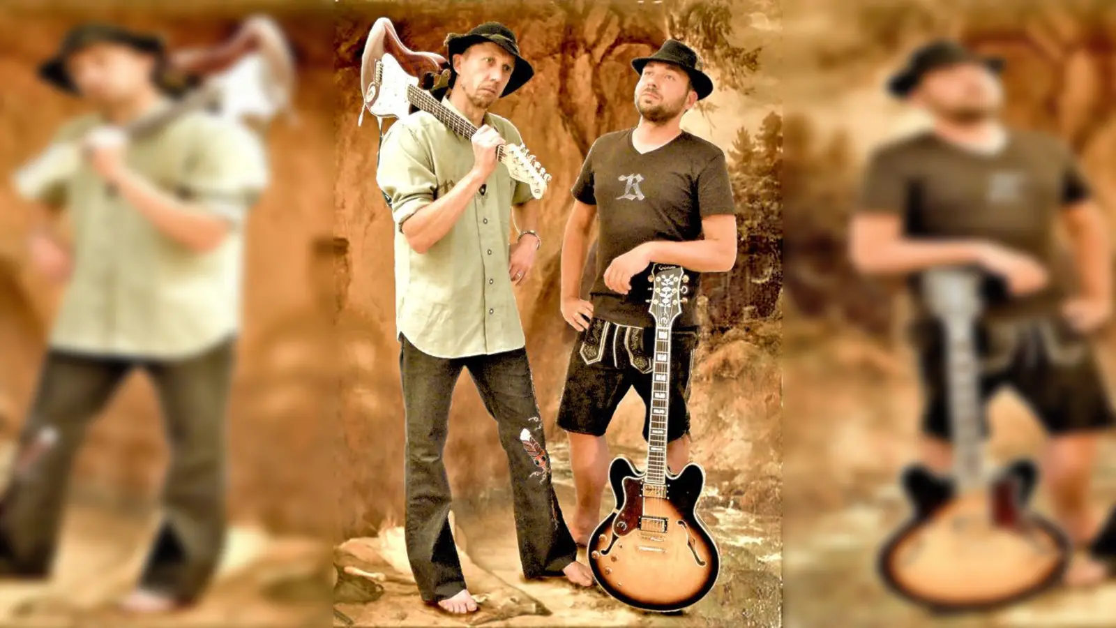 Folklorestüberlrockgitarrenheimatfilmmusikkabarett bieten »Kremplsetzer« in der Glocke.	 (Foto: VA)