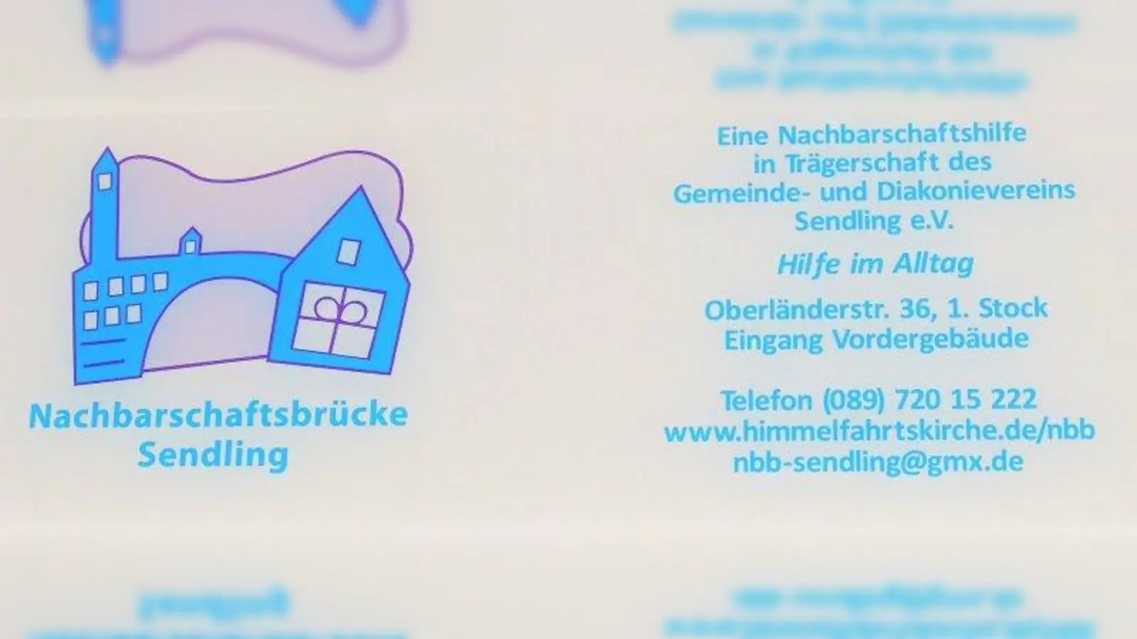 An die „Nachbarschaftsbrücke Sendling”  wenden sich Menschen, die bestimmte alltägliche Verrichtungen nicht mehr alleine bewältigen können und solche, die gerne helfen wollen. (Foto: jb)