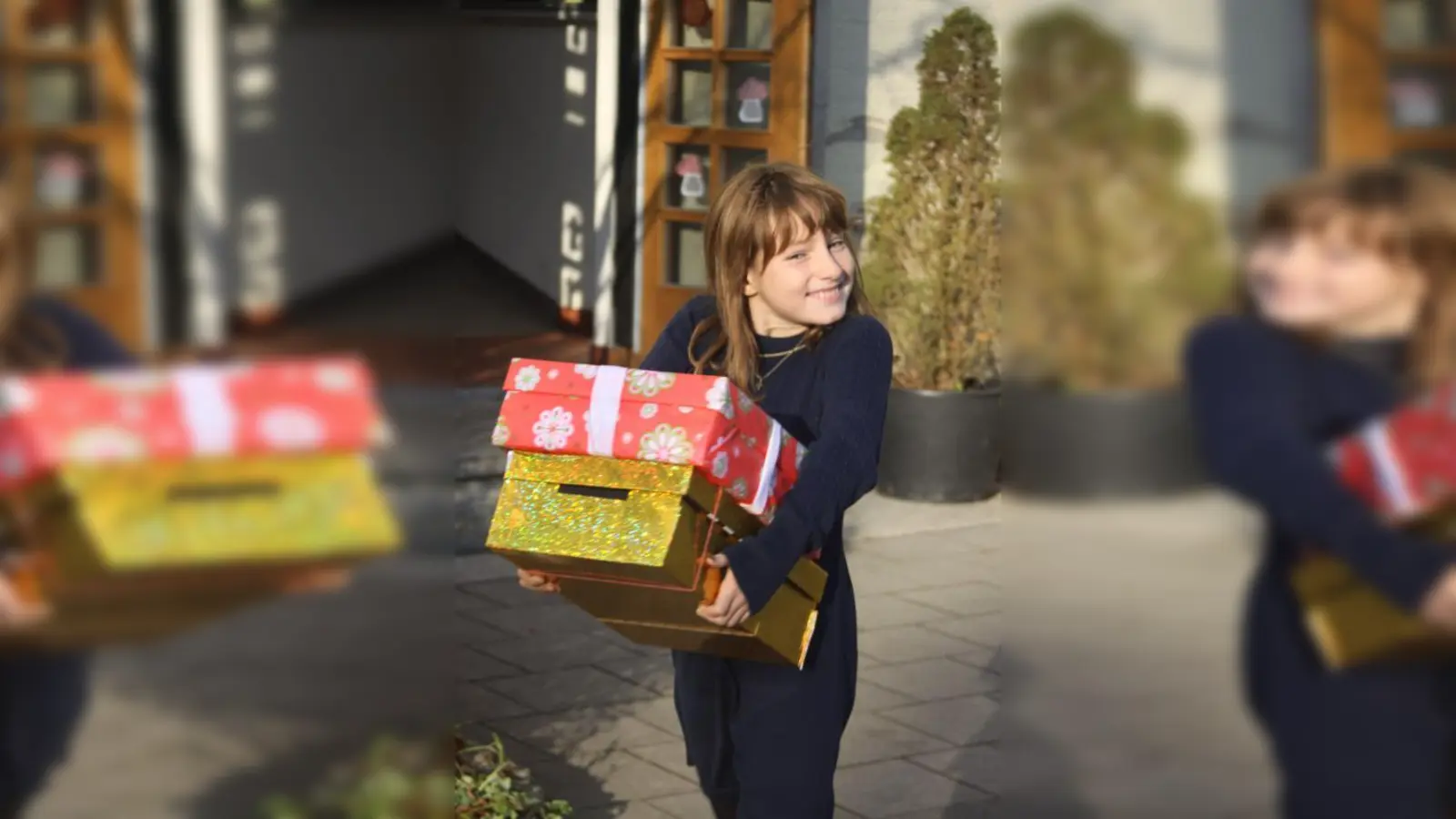 Franziska freut sich, dass sie mit ihren Päckchen andere Kinder überraschen kann. (Foto: Sch)