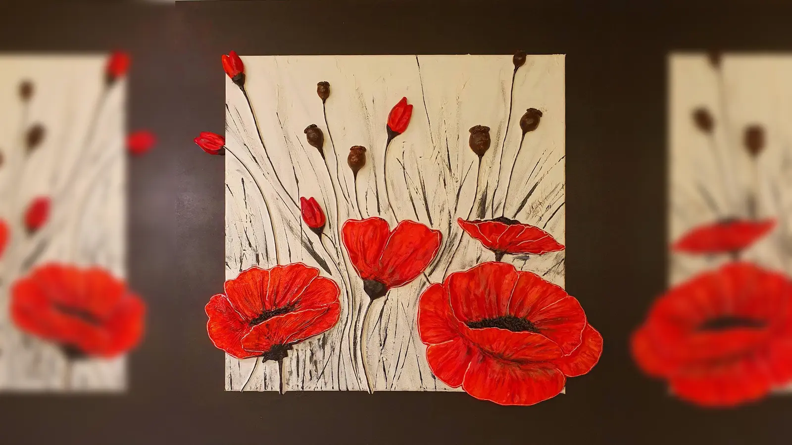 Werke von Tina Altinger sind ab sofort im Kunstcafé in Neukeferloh zu besichtigen.  (Foto: Tina Altinger)