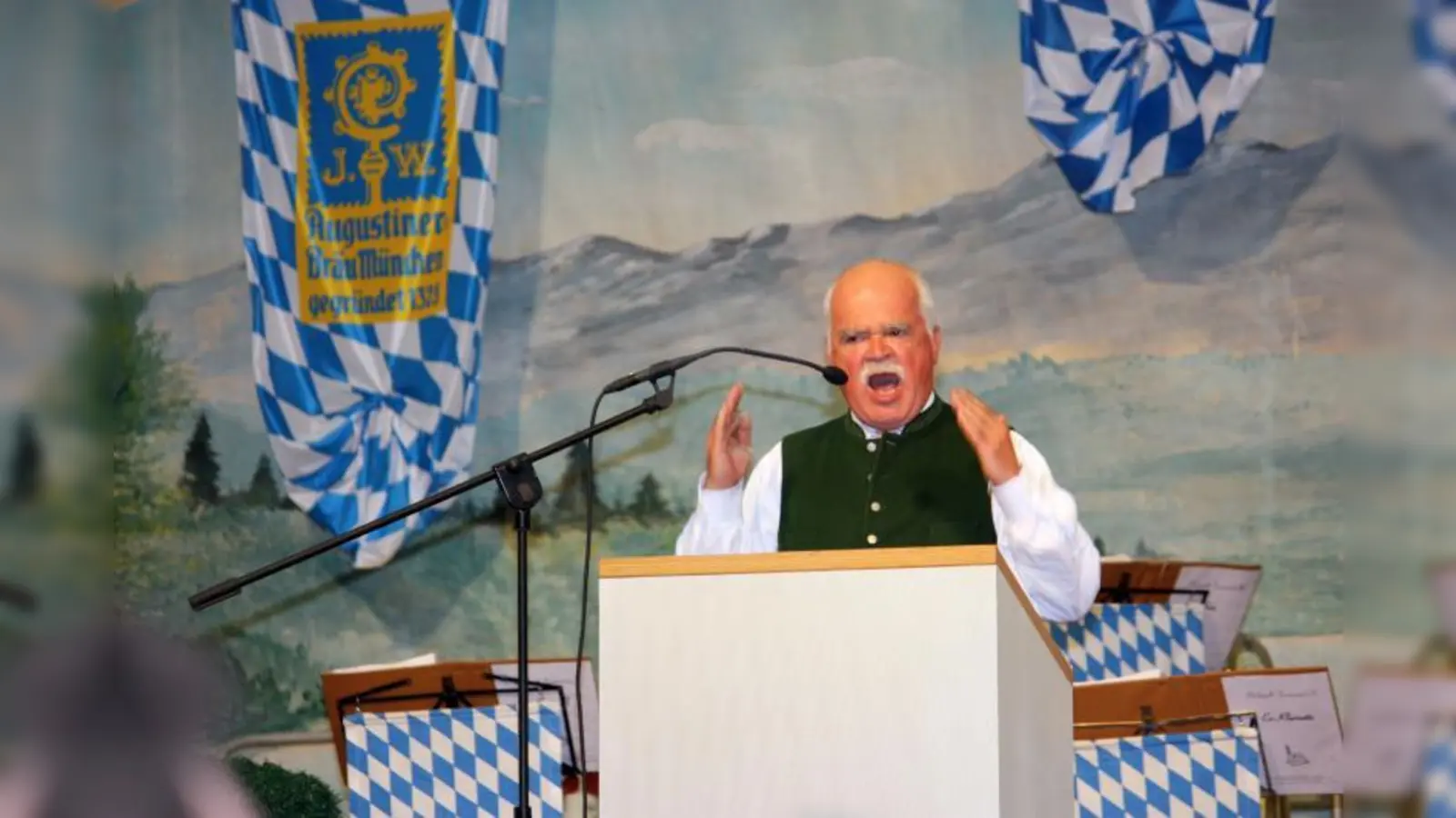 Bekannt für klare Worte: Dr. Peter Gauweiler, MdB, auf dem Fürstenrieder Frühlingsfest. (Foto: Foto: bid)