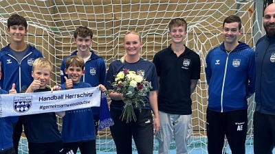 Die Handballabteilung des TSV Herrsching begrüßt sein 600. Mitglied: Mette Høj. (Foto: TSV Herrsching )