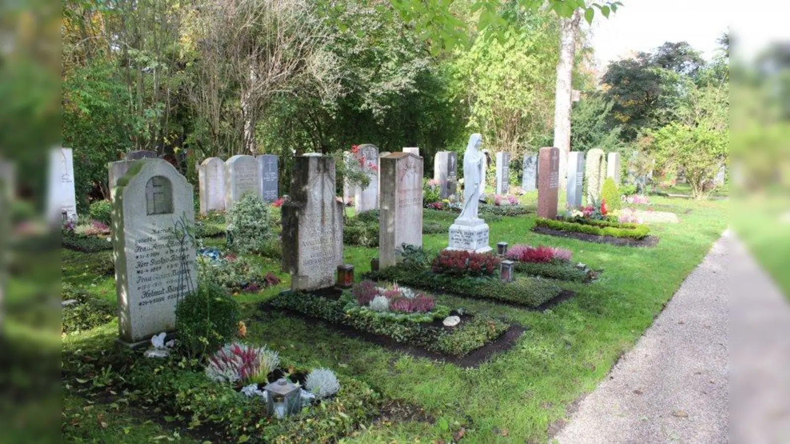 Auf dem Allacher Friedhof gibt es insgesamt 640 Grabstätten. (Foto: sb)
