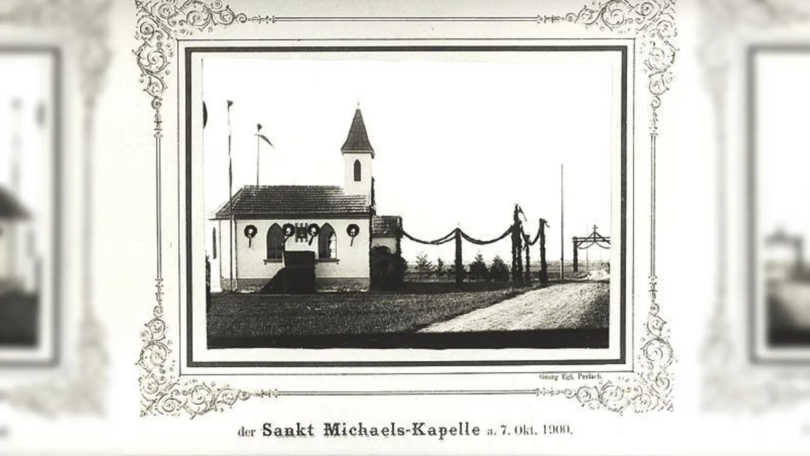 Ein historisches Foto dokumentiert die Kapellenweihe am 7. Oktober 1900.	 (Foto: Verein)