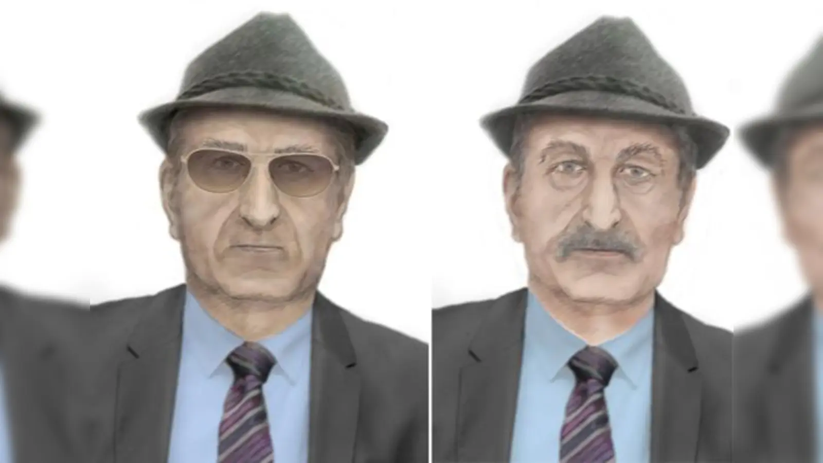 Der Mann trug einen Filzhut und ein schwarzes Sakko. So in etwa könnte die Person ausgesehen haben. 	 (Foto: Polizei)