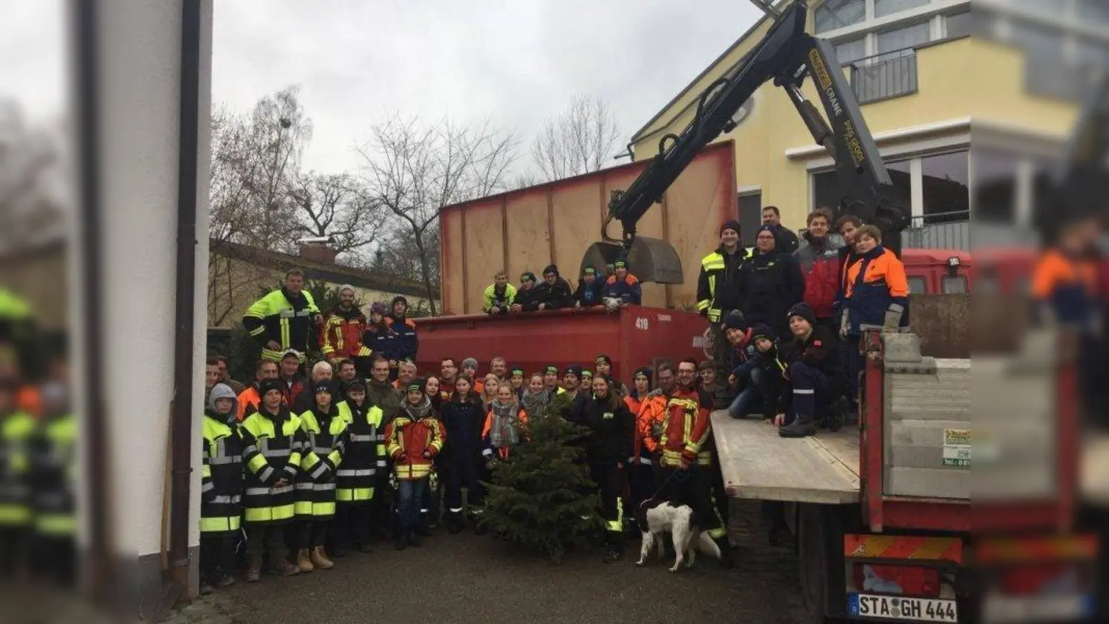 Die Christbaum-Sammelaktion der Freiwilligen Feuerwehr Berg musste für 2021 abgesagt werden. (Foto: Freiwillige Feuerwehr Berg)