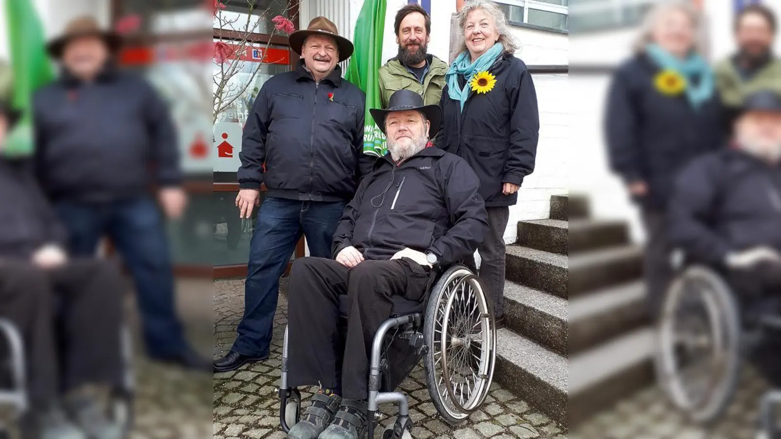 Der neue Vorstand (v.l.): Michael Senft, Uwe Linke, Jochen Gemke (vorn) und Doris Popp.	 (Foto: privat)