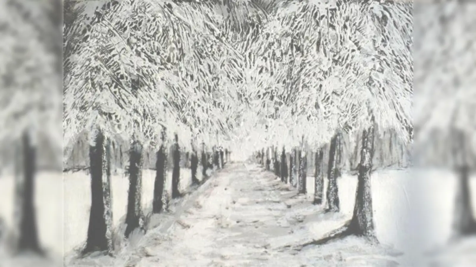 Winterbild von Friedrich Wagner, demnächst ausgestellt in der Mohr-Villa in Freimann.	 (Foto: VA)