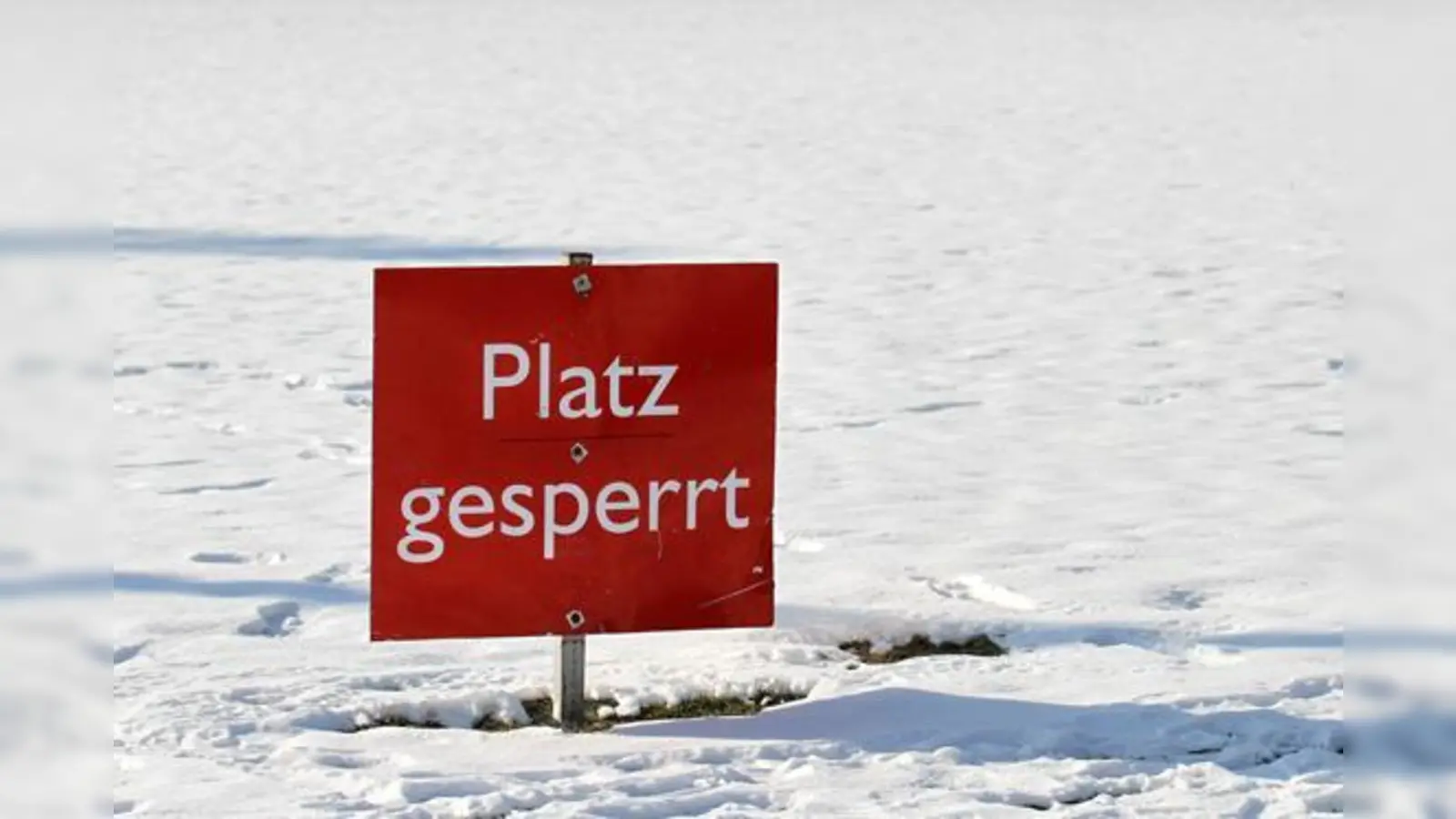 Das A-Junioren-Derby fällt der Witterung zum Opfer.  (Foto: A. Wild)