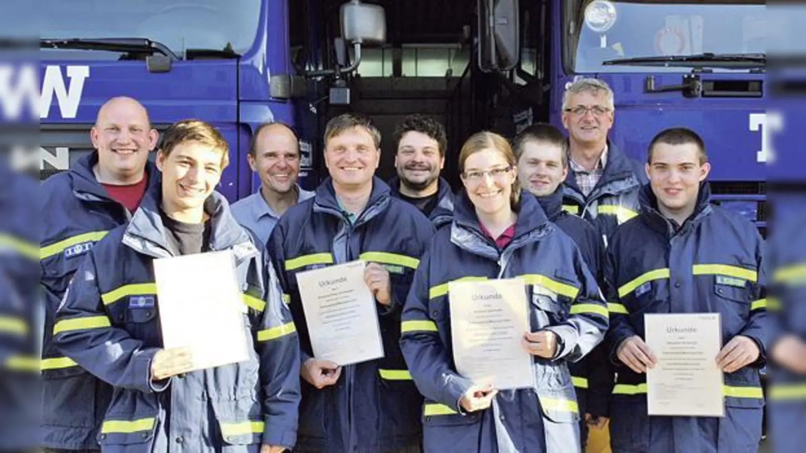 Florian Sommer, David Sondermann, Ernst Meister,  Andreas Schneider, Jan Grothkast, Daniela Damhofer, Quirin Fuchs, Detlef Pagenkopf, Benjamin Schauder (von links nach rechts). 	 (Foto: privat)