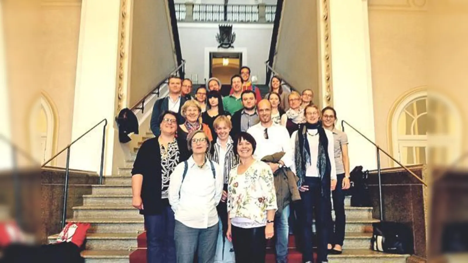 Lehrer der Willy-Brandt Gesamtschule besuchten Diana Stachowitz, MdL (vorne rechts). 	 (Foto: Stachowitz)