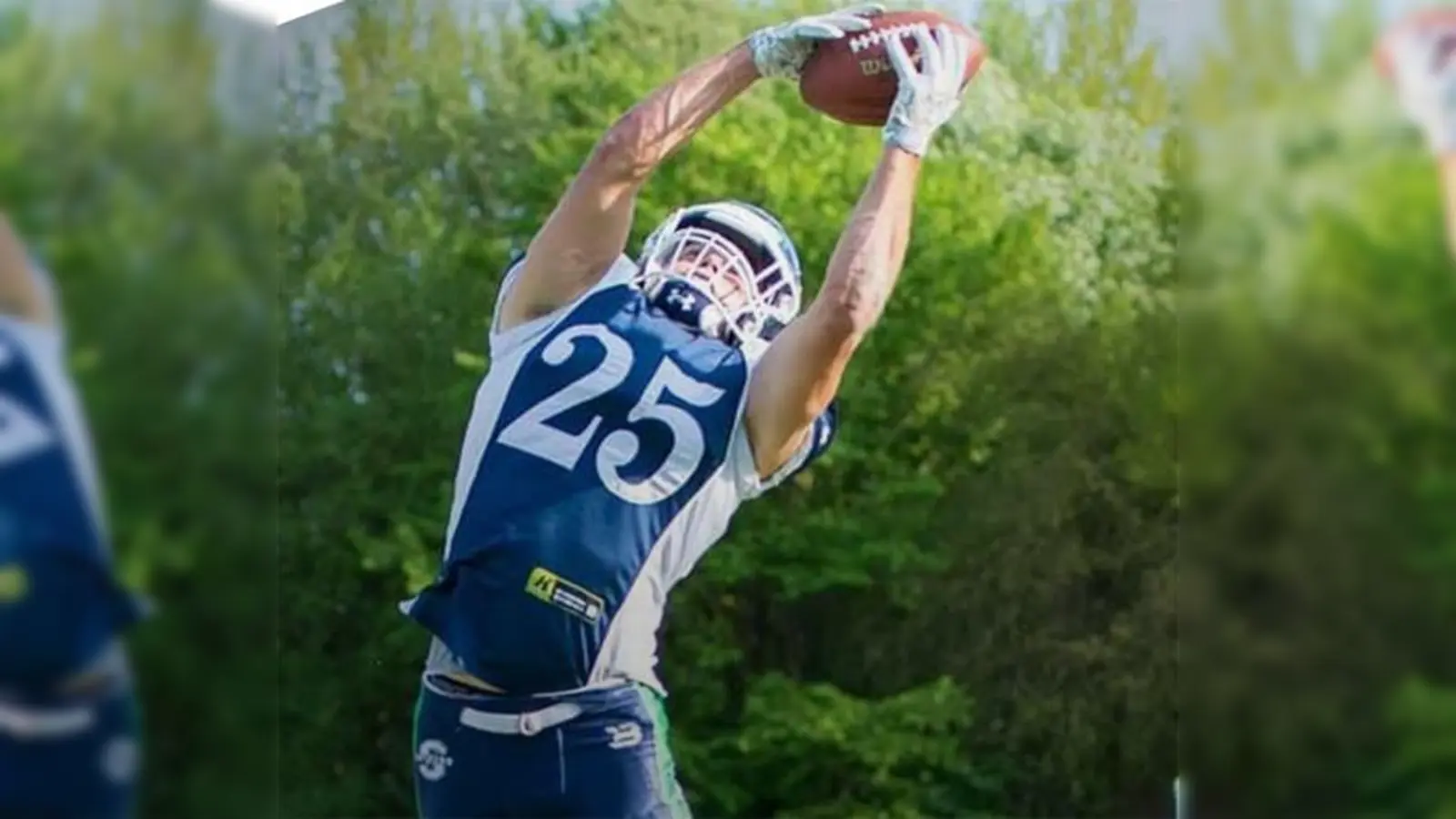 In der GFL2 hat Jake Wuesthoff eine starke Saison für Straubing hingelegt. Jetzt steigt er auf in die GFL und will mit den Munich Cowboys mindestens wieder bis ins Viertelfinale.  (F: GFL)