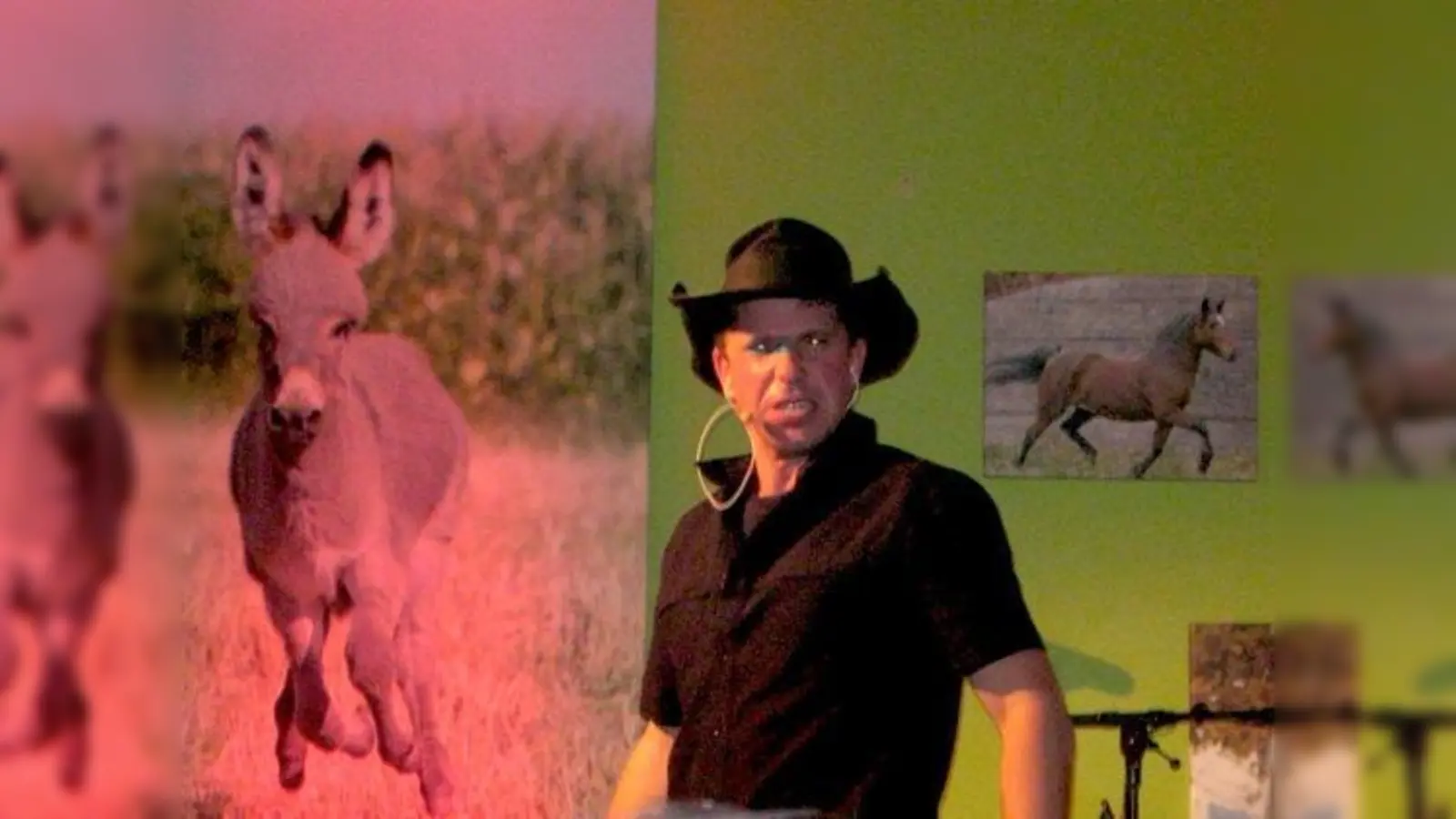 In seinem Revier sorgt der Siedlungscowboy für Ruhe und Ordnung. Allein bei dieser Vorstellung hat Nepo Fitz die  Lacher auf seiner Seite. 	 (Foto: VA)