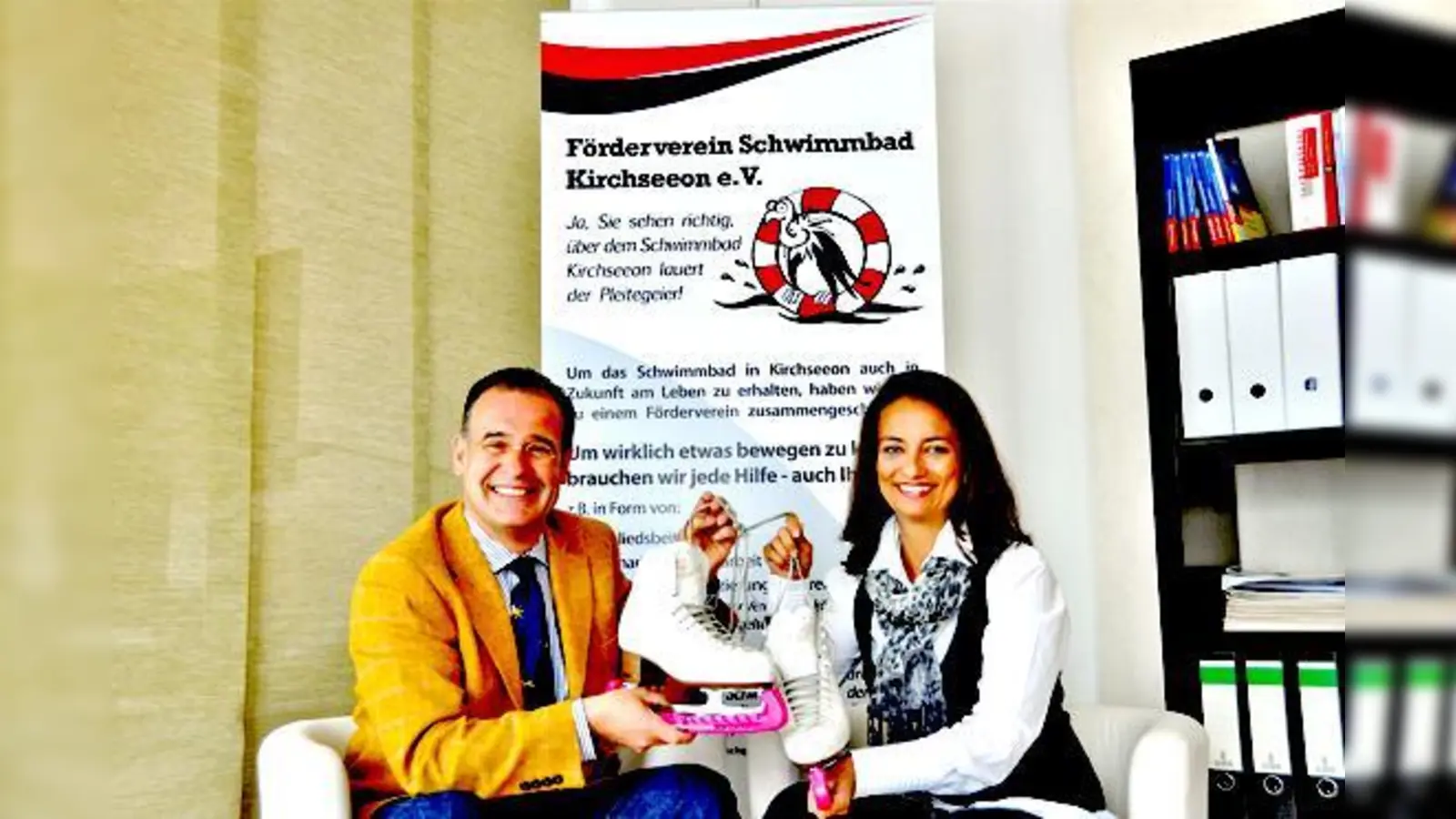 Frank Erich Engels und Manuela Obert arbeiten zugunsten der Jugendförderung zusammen.	 (Foto: Sybille Föll)