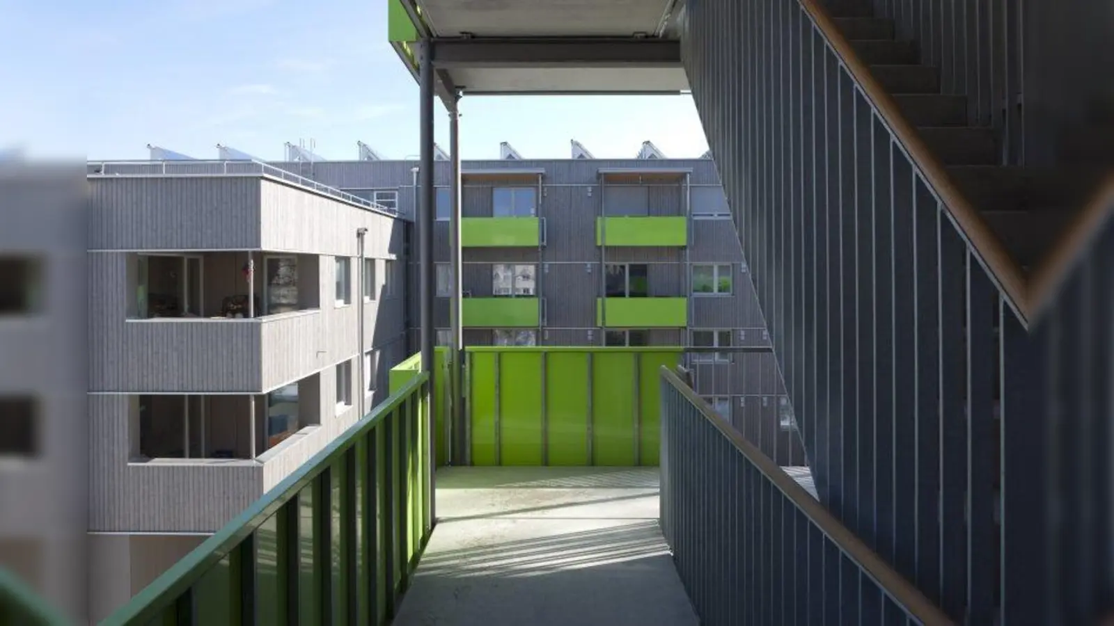 Sendling-Westpark: Die GWG erneuerte und ergänzte ihre Wohnhäuser an der Badgasteiner Straße (kaufmann.lichtblau.architekten, München). (Foto: Stefan Müller-Naumann)